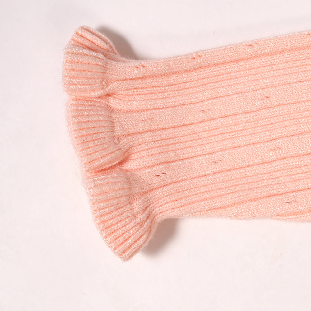 Pink knit pullover