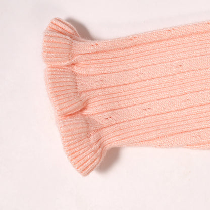 Pink knit pullover
