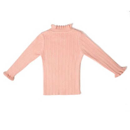 Pink knit pullover