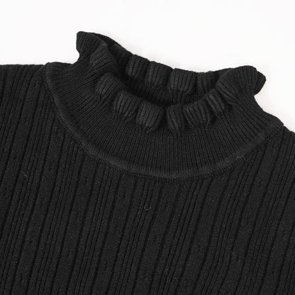 Black knit pullover