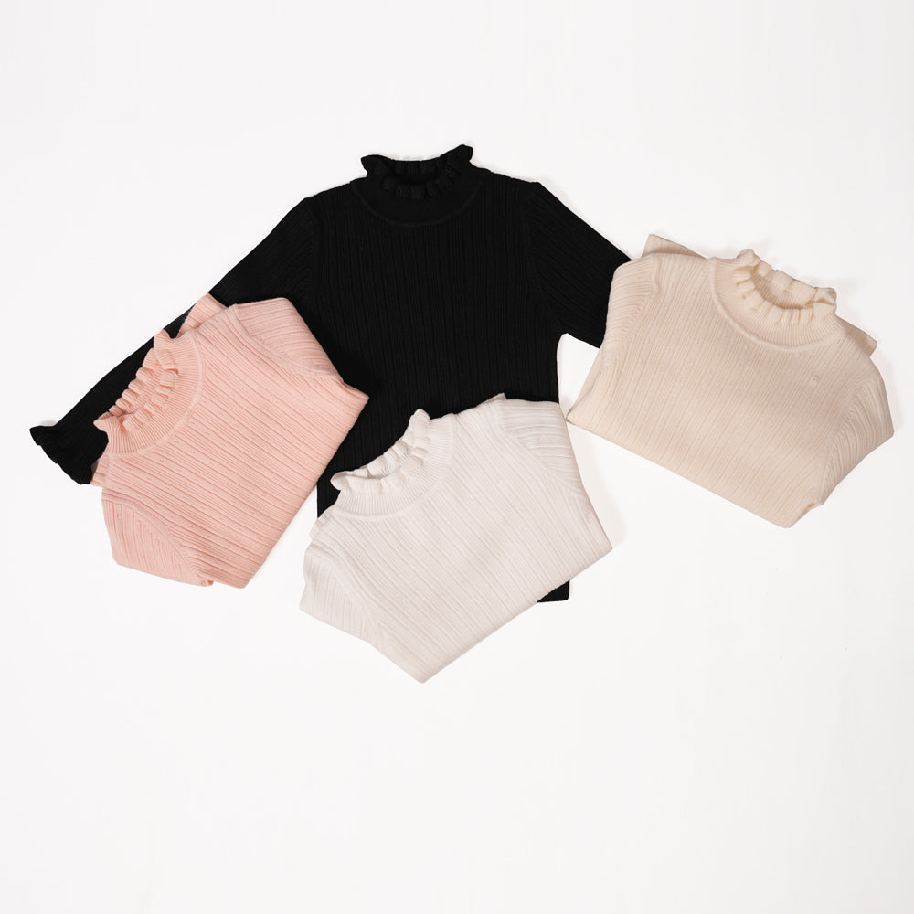 Black knit pullover
