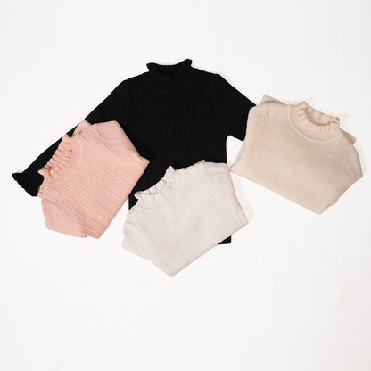Black knit pullover