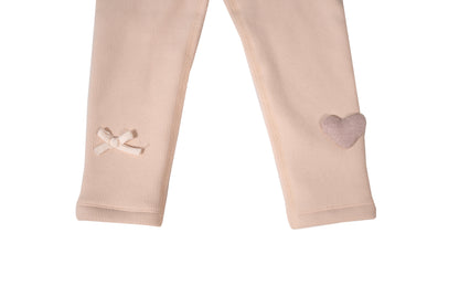Pink heart leggings