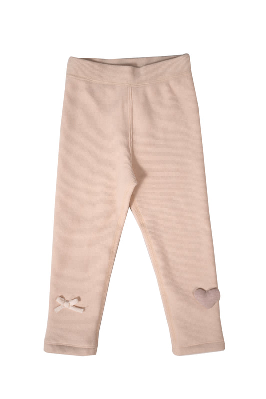 Pink heart leggings
