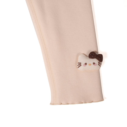 Off-white kitty leggings