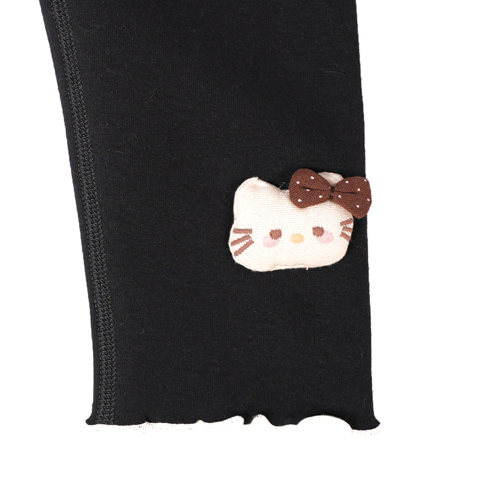 Black kitty leggings