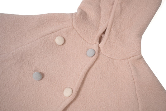 Hooded Cape – pink with Rabbit Ears