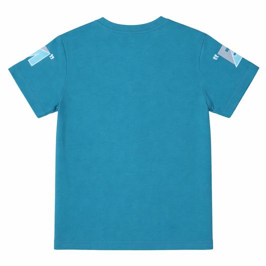 Blue “Move On” Graphic Tee