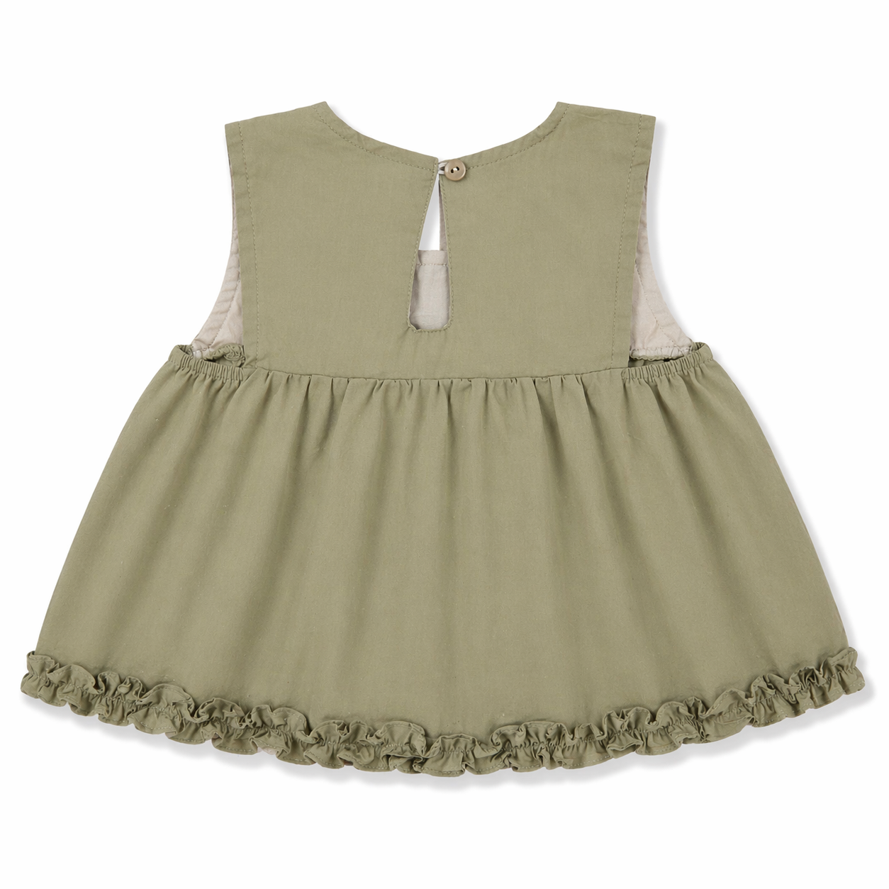 Olive Ruffle Co-ord Set