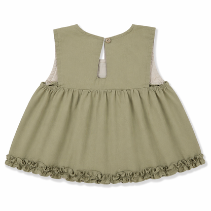Olive Ruffle Co-ord Set