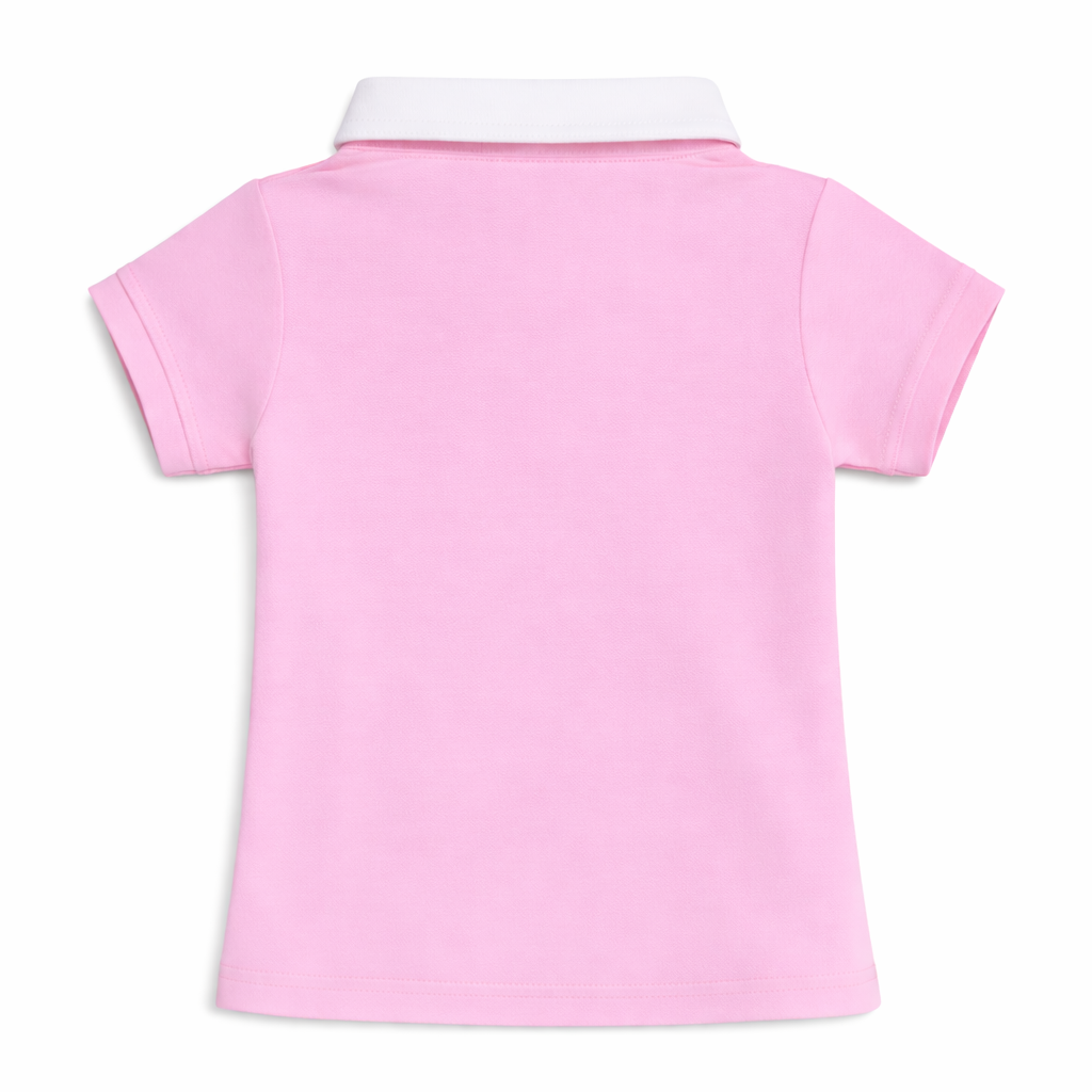 Pink Classic Collar Polo Tee