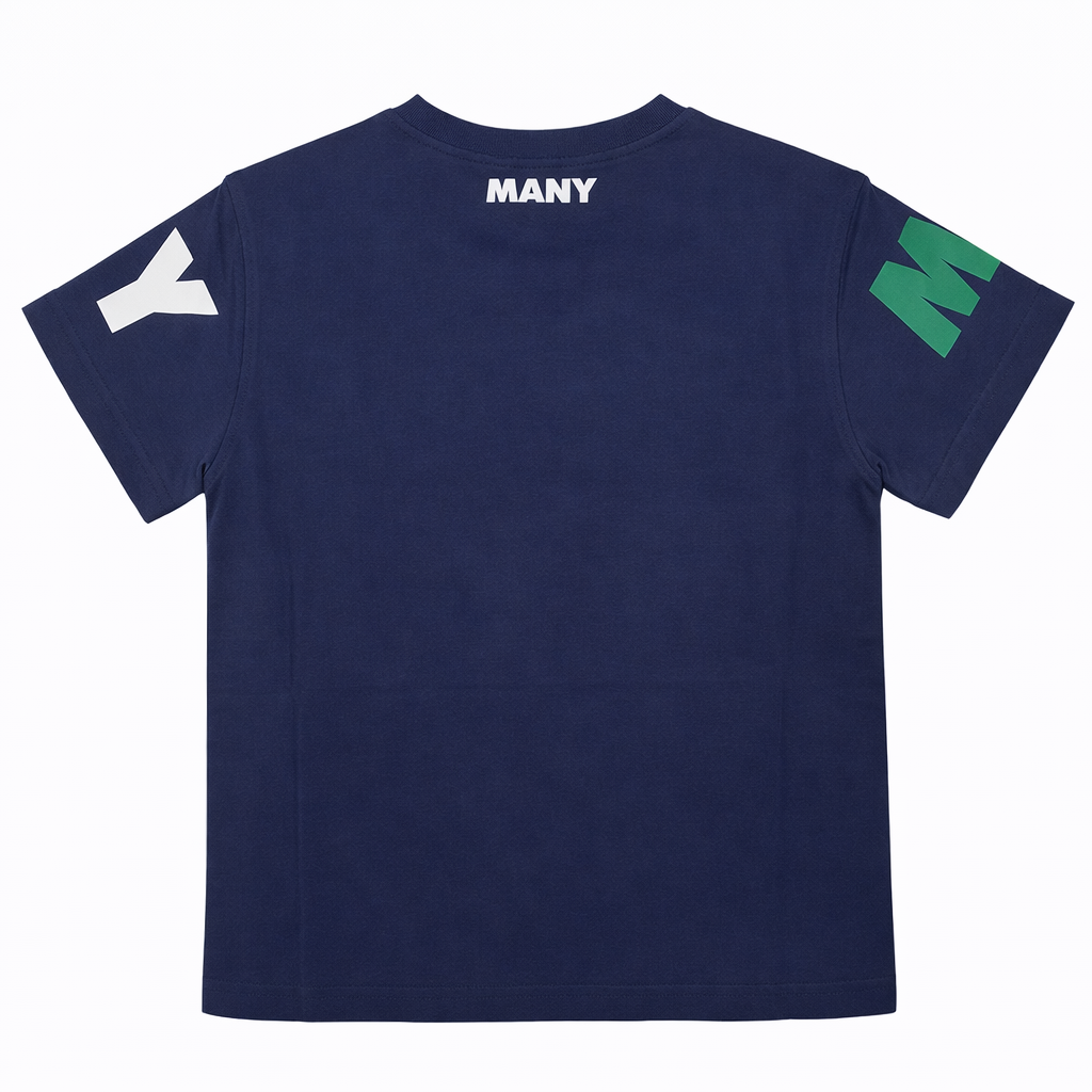Boys Navy “Many & Many” Graphic T-Shirt