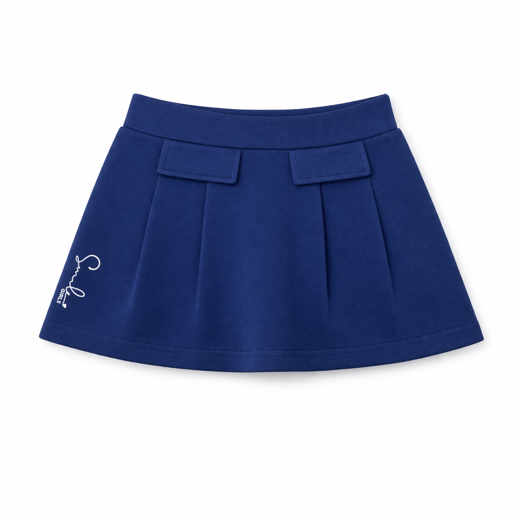 Navy Sailor Collar Skirt Set