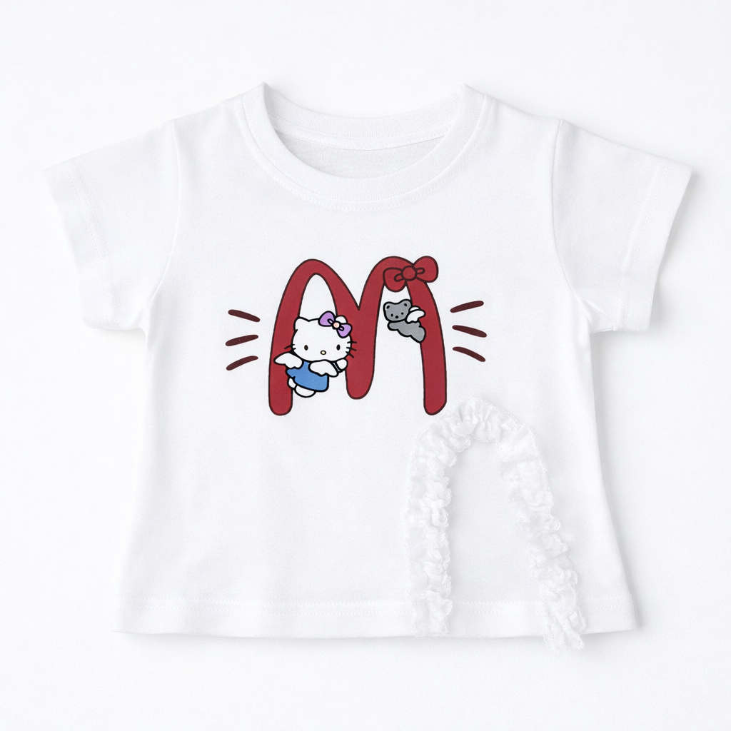 'M' kitty Skirt Set