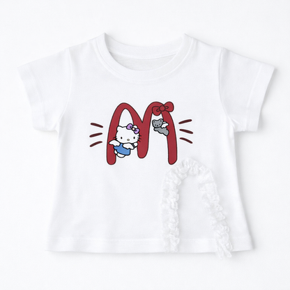 'M' kitty Skirt Set