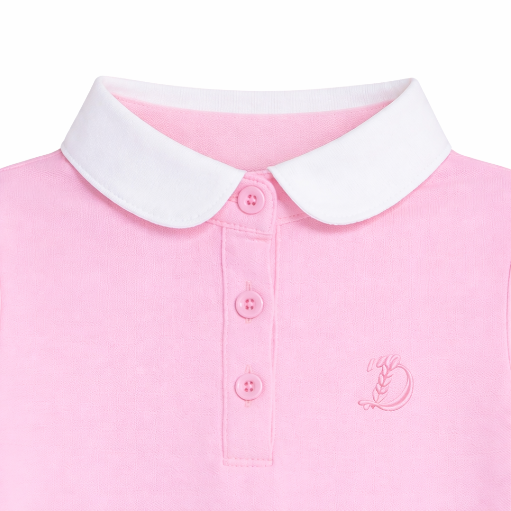 Pink Classic Collar Polo Tee