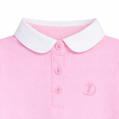 Pink Classic Collar Polo Tee
