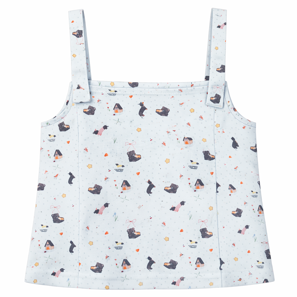 Blue Pinafore Set