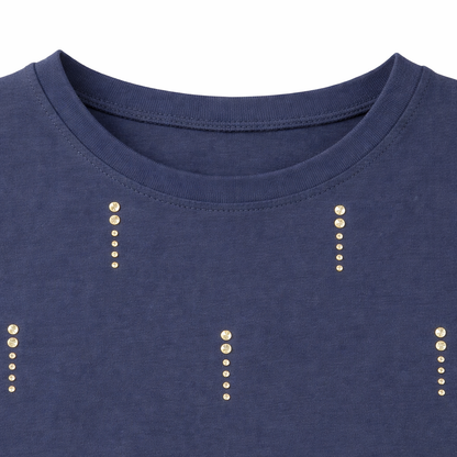 Navy Studded Sleeveless Top