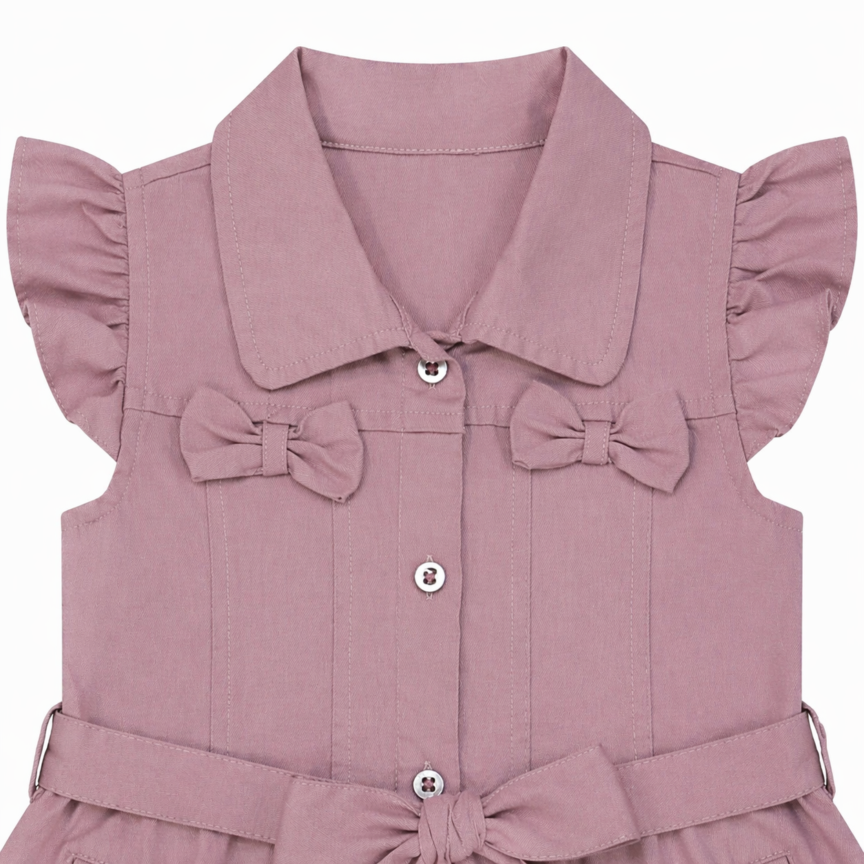 Dusty Rose Bow Dress