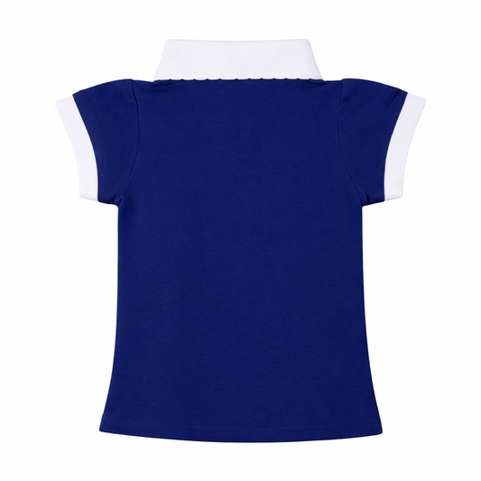 Classic Blue Collar Polo Tee