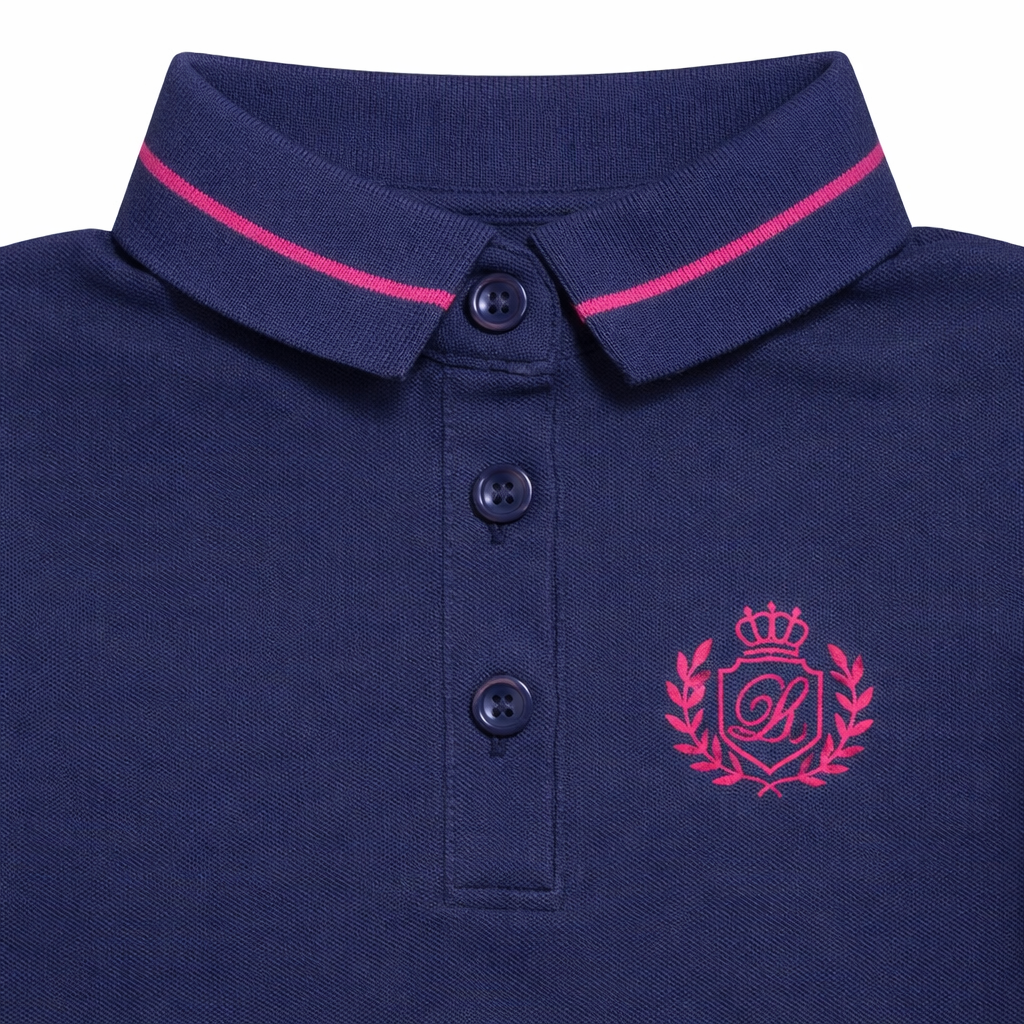 Navy Royal Crest Polo Dress