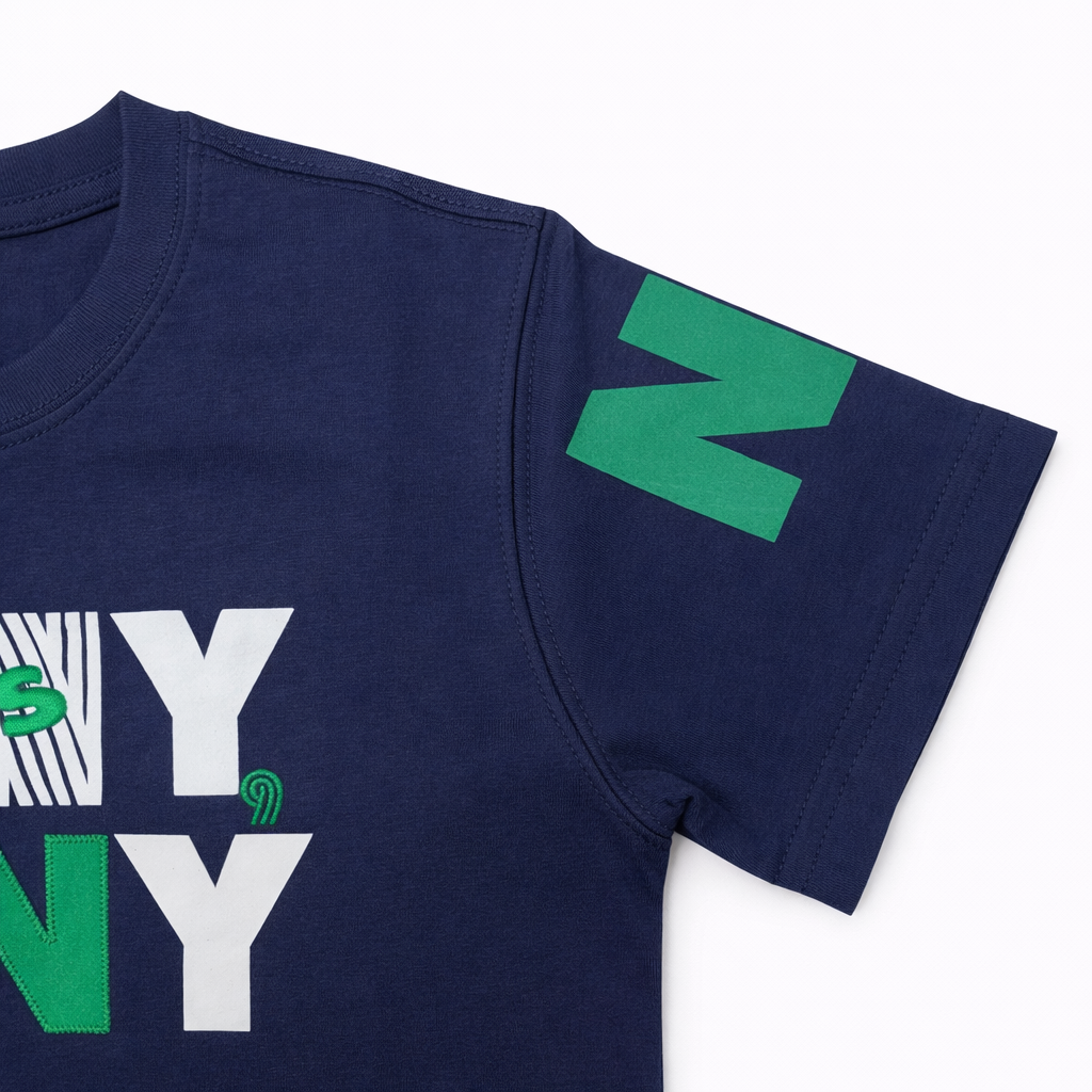 Boys Navy “Many & Many” Graphic T-Shirt