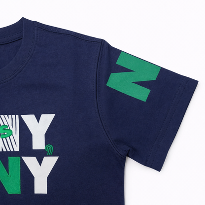 Boys Navy “Many & Many” Graphic T-Shirt