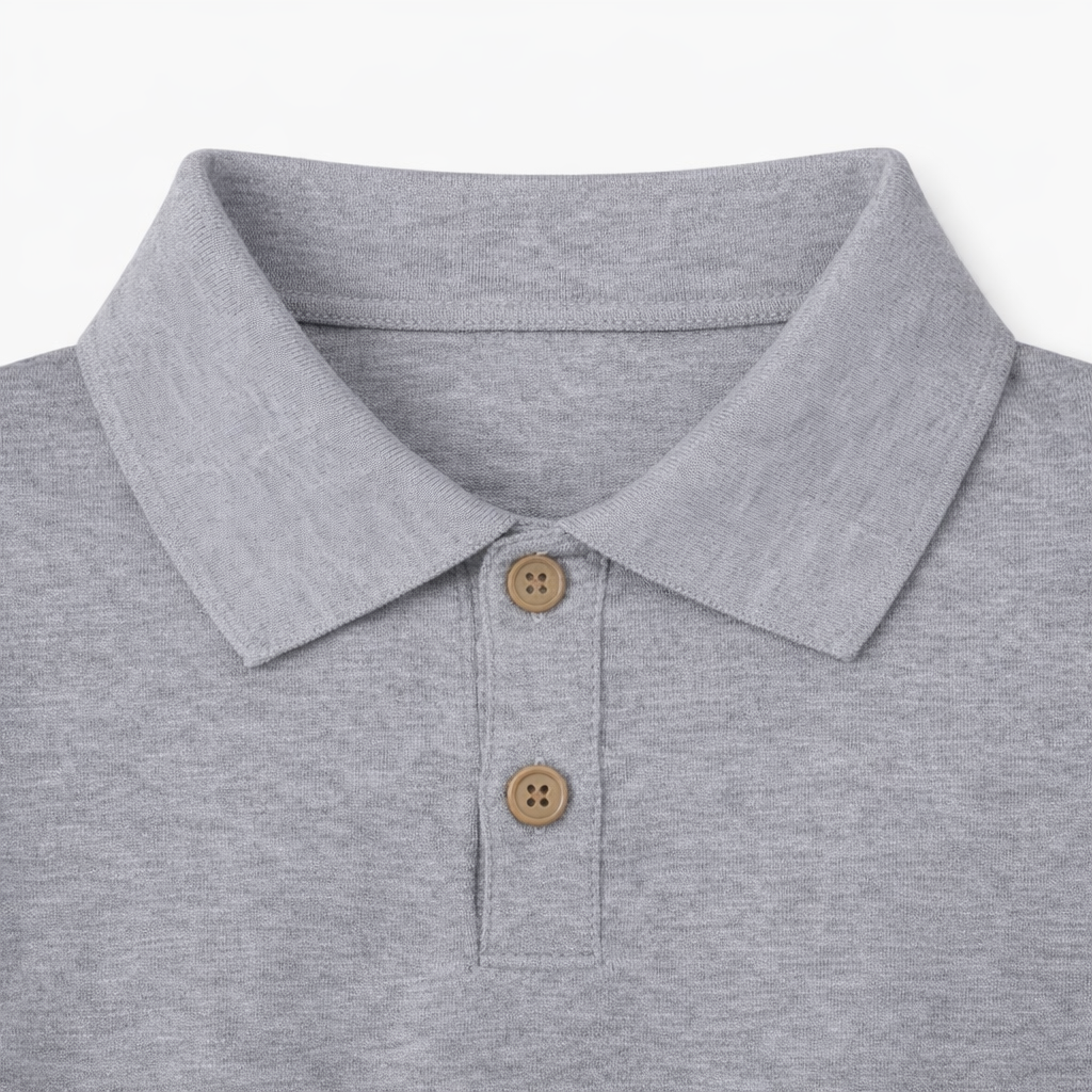 Car Print Polo Tee & Denim Shorts Set