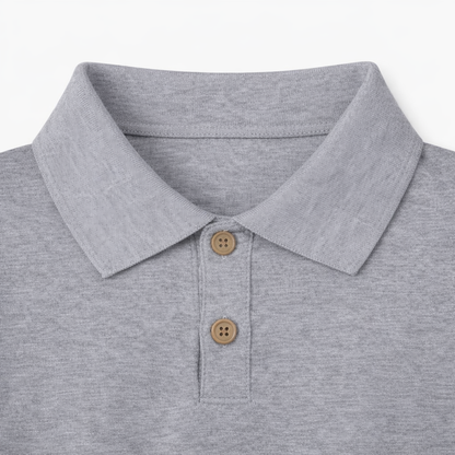 Car Print Polo Tee & Denim Shorts Set