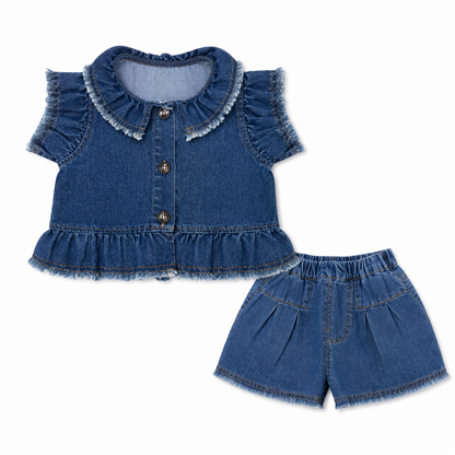 Denim Frill Co-ord Set