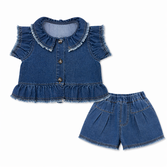 Denim Frill Co-ord Set