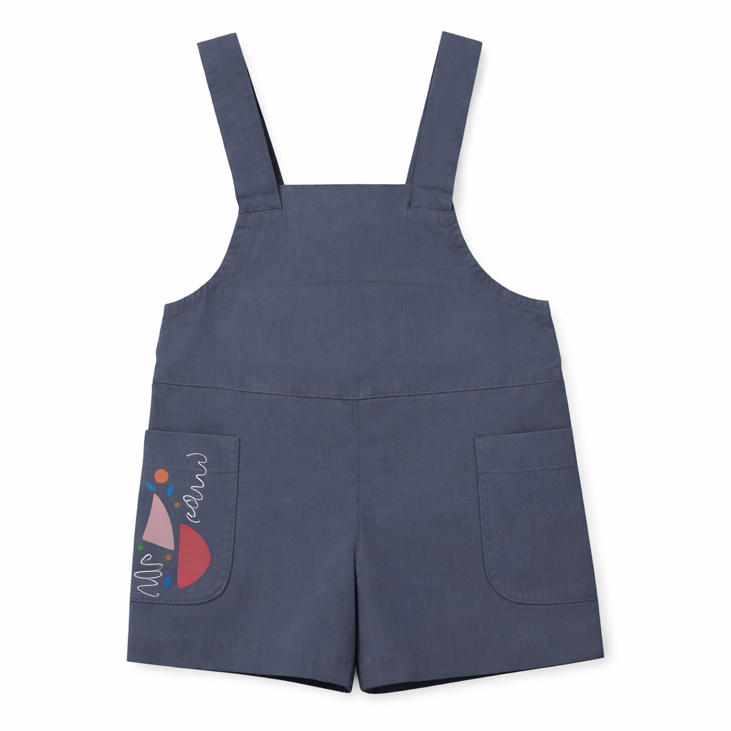 Grey Art Pocket Dungaree