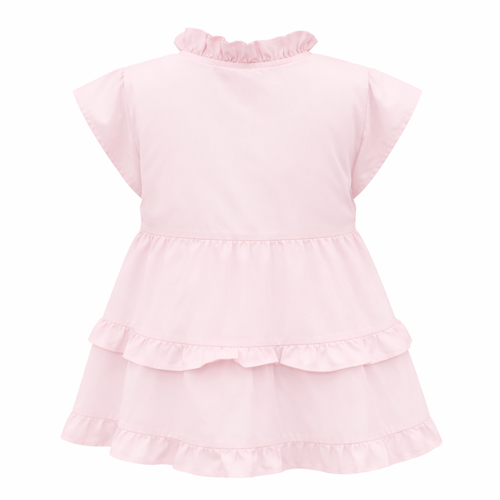Blush pink ⁠Ruffle Top & Pant Set