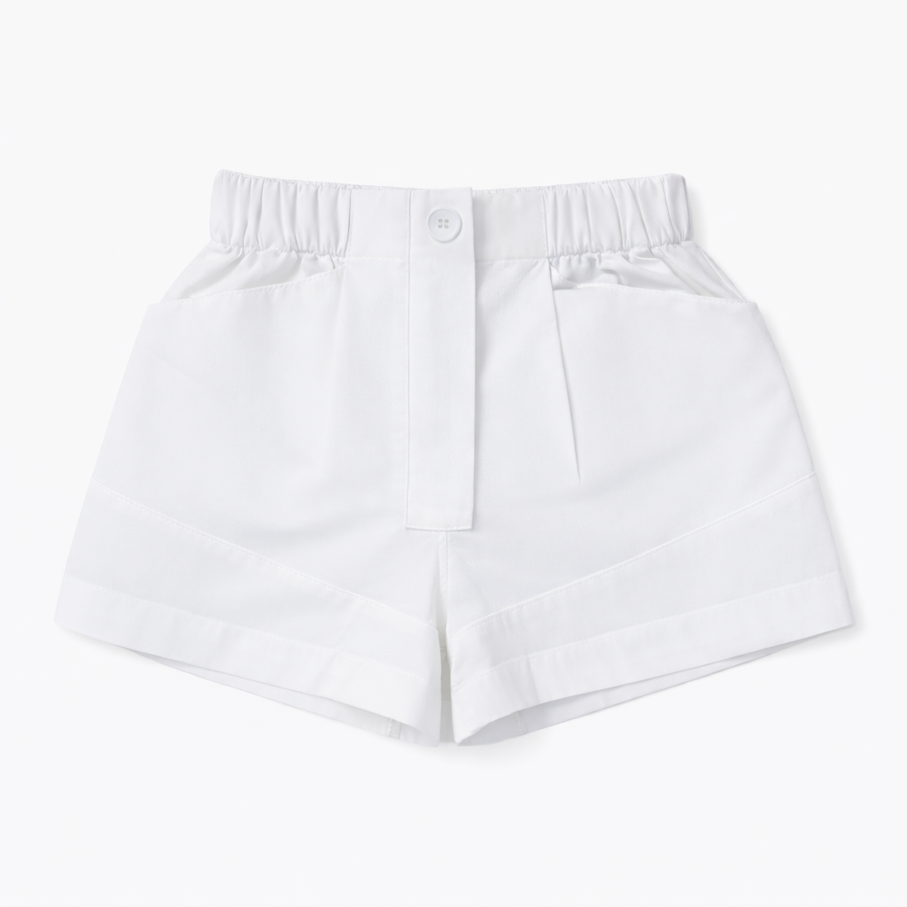 Classic White Casual Shorts