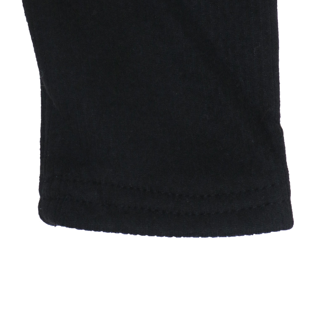 Black ⁠Ribbed Top – Dinosaur Patch