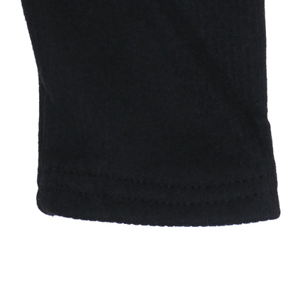 Black ⁠Ribbed Top – Dinosaur Patch