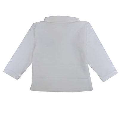 Ivory ⁠Ribbed Top – Dinosaur Patch