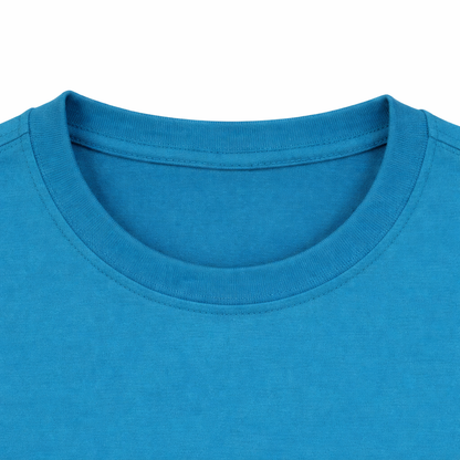 Turquoise Blue “Brave Time” Graphic T-Shirt