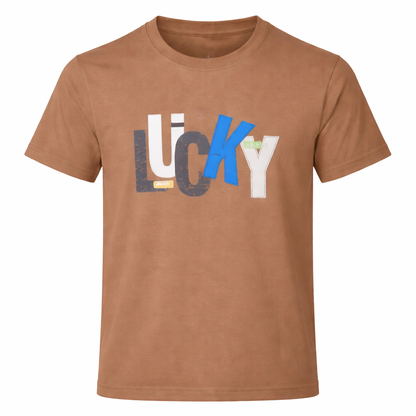Brown Lucky Graphic Tee