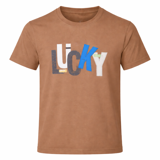 Brown Lucky Graphic Tee