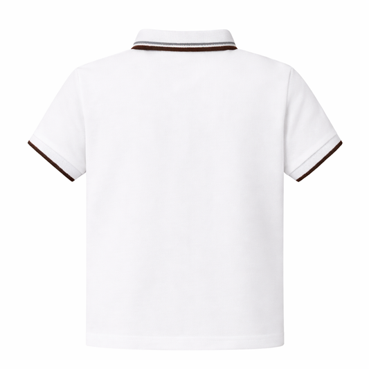 White Penguin Embroidered Polo Tee