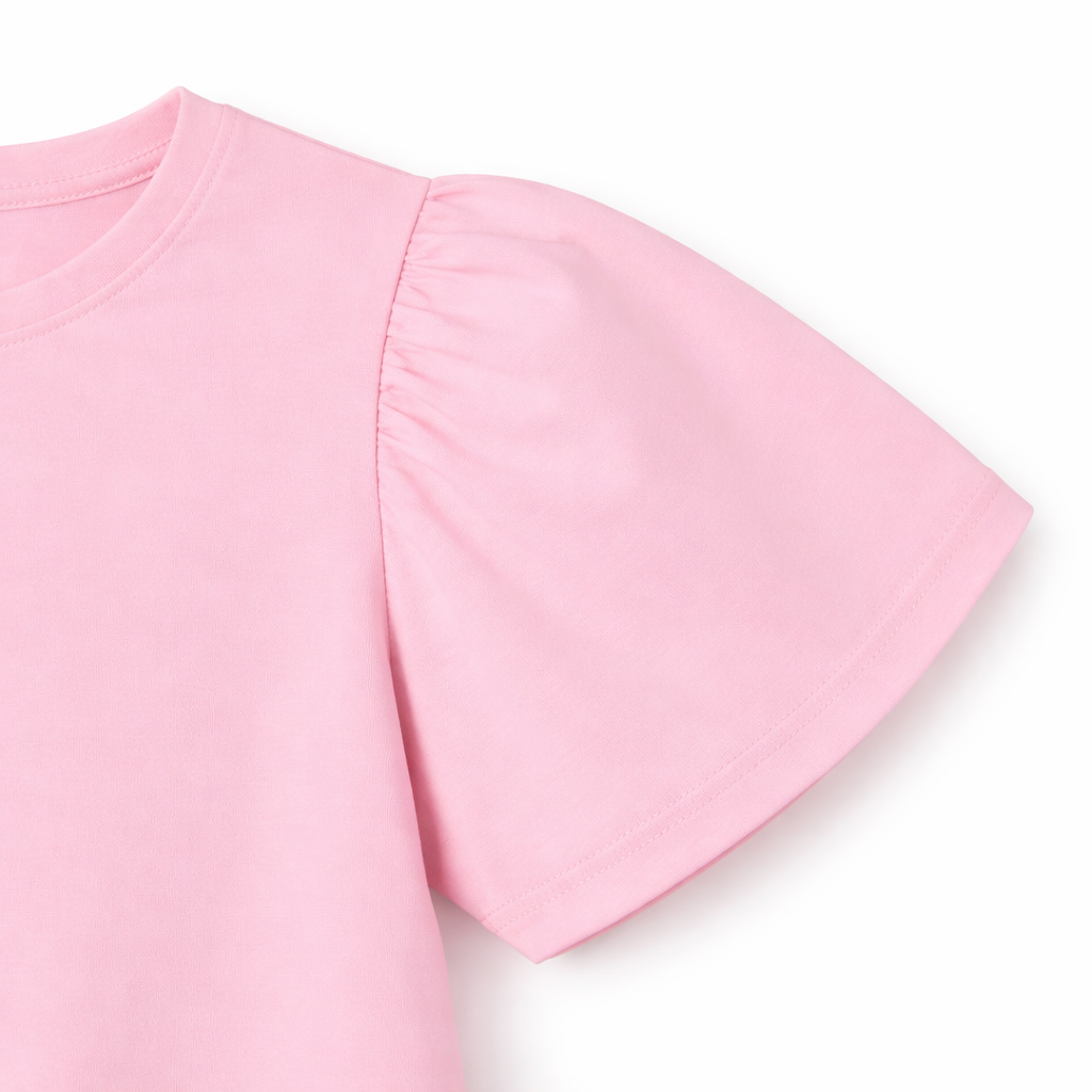 Pink Bow Flutter Tee