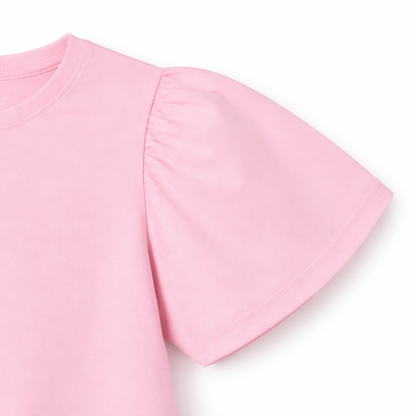 Pink Bow Flutter Tee