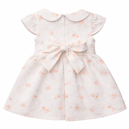 Ivory Floral Bow Dress