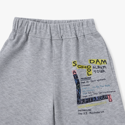 Grey Urban Graphic Shorts