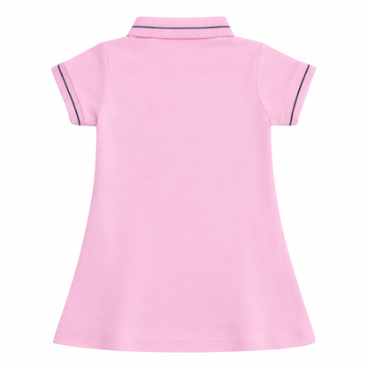 pink Royal Crest Polo Dress