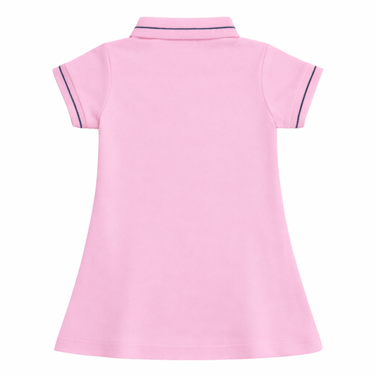 pink Royal Crest Polo Dress