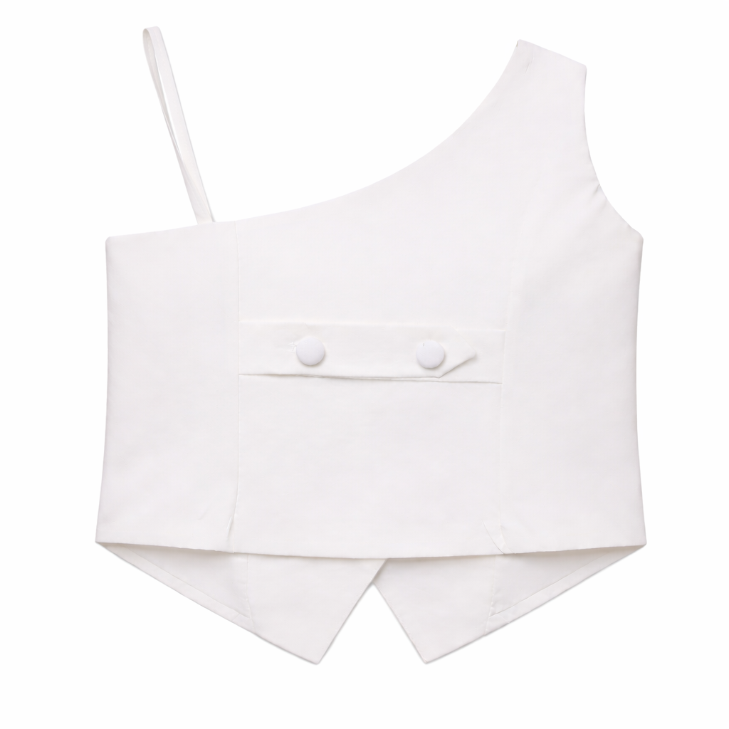 White Waistcoat Set