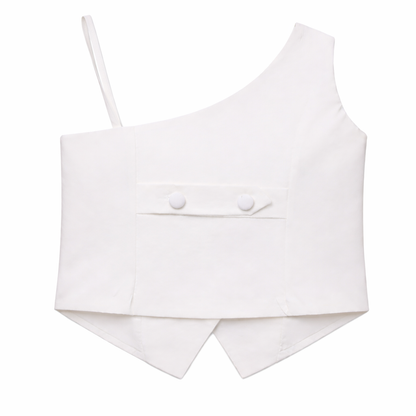 White Waistcoat Set